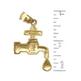 thumbnail image 2 of 14K Gold Faucet Plumber Charm, 2 of 5