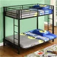 thumbnail image 6 of Pemberly Row Contemporary Metal Twin over Futon Bunk Bed in Black, 6 of 7