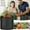 Black2, variant on Flowerpots with Dish Ceramic, Nonwoven Fabric Pots with Handles Heavy Duty Gardening Planter for Potato Tomato Vegetable and Fruits Black, Flower Pots