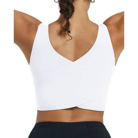 

RUNNING GIRL Women Sports Bra Padded Crop Tops Yoga Bra Wirefree Workout Tanks