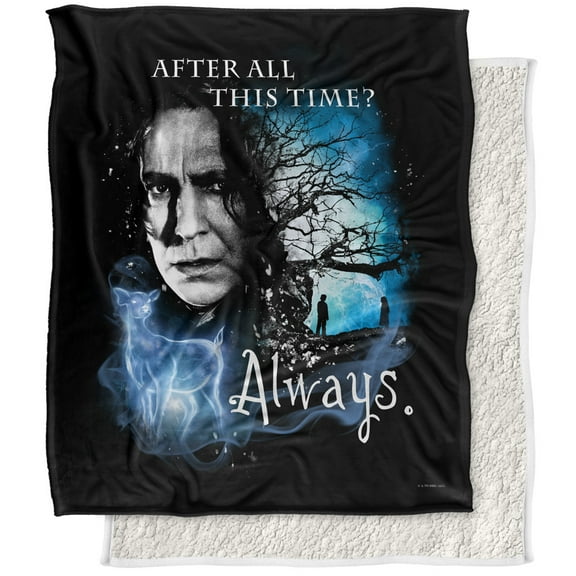 Harry Potter Blanket, 50"x60", Always Silky Touch Sherpa Back Super Soft Throw Blanket
