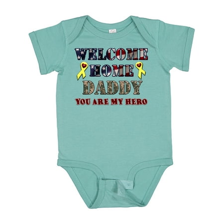 

Inktastic Welcome Home Daddy Gift Baby Boy or Baby Girl Bodysuit