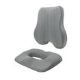 thumbnail image 5 of Stgfyxgs Back and Seat Cushion for Office Chair Back Rest Non Slip Soft Sitting Pad Lumbar Support Pillow for Desk Chair Gaming Chair Gray, 5 of 9