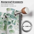 thumbnail image 2 of Outdoor Curtains for Patio Waterproof, Green Eucalyptus Leaves Outdoor Privacy Panels Grommet, Daisy Summer Botanical Watercolor Plaid Blackout Outside Curtains for Porch/Cabana 54"x84", 2 Panels, 2 of 8