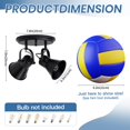 thumbnail image 2 of SEEBLEN Black Kitchen Lighting Fixtures Ceiling, 2-Light Adjustable Track Light, Flush Mount Directional Ceiling Light for Hallway, Dining, 2 of 9