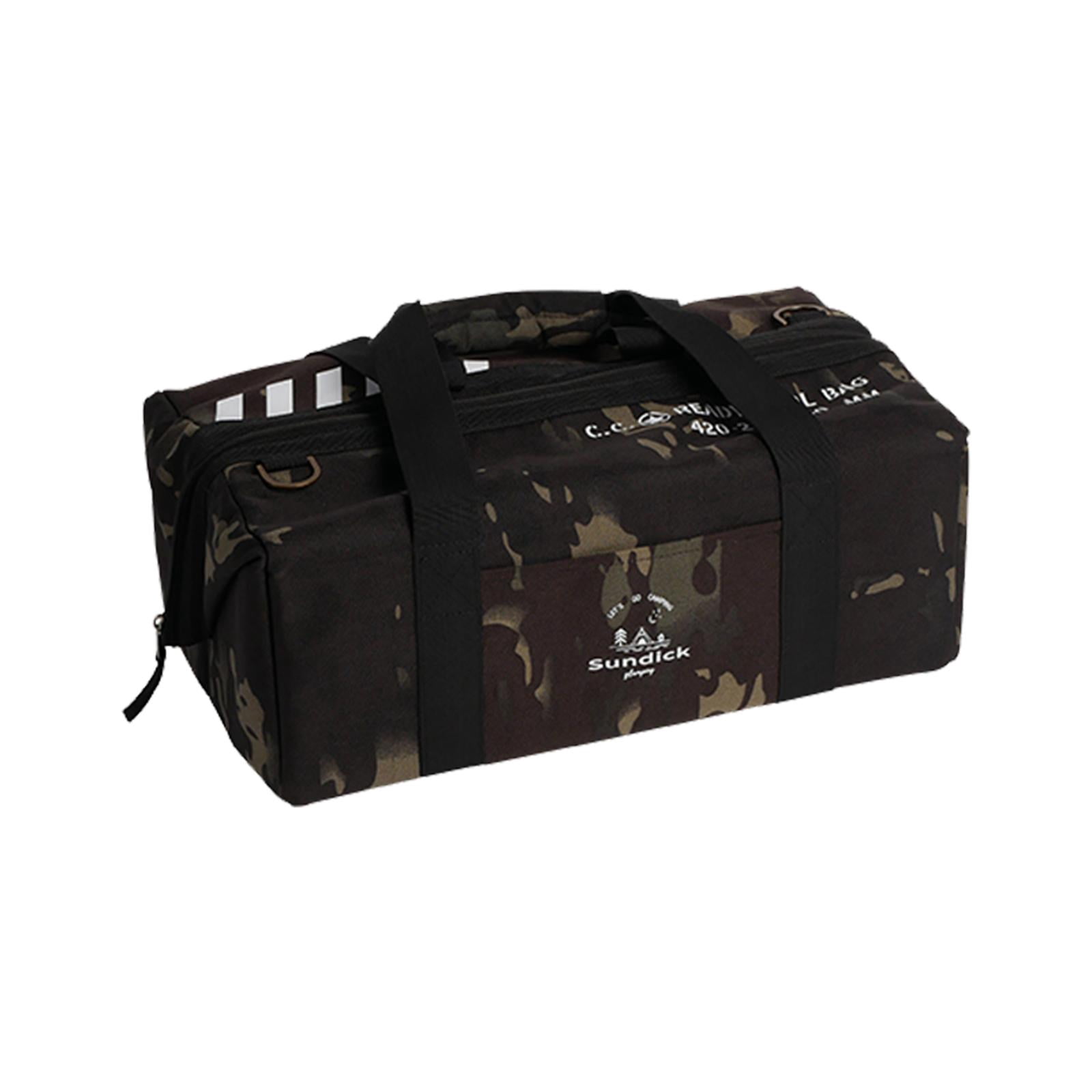 Colaxi Camping Storage Bag Tool Bag for Professionals Container Case Tools Storage Bag Handbag for Trunk Outdoor Picnic Garage Travel Black