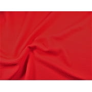 Bullet Textured Liverpool Fabric 4 Way Stretch Red Q52 (Yard)
