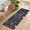 thumbnail image 6 of Christmas Leaves Runner Rug Non-Slip Area Rugs Linen Washable Non Shedding for Kitchen Bedroom Carpet, 6 of 8