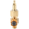 shCO2 Tank Refill Valve 8mm High Pressure Switch Valve Brass 5000psi Male Connector for CO2