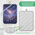 thumbnail image 3 of 2Pack Heat-Resistant Quilted Cotton Potholders - Stylish Kitchen Grips for Hot Pots & Pans Ovens Star Performances, 3 of 7