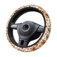 thumbnail image 2 of Cauagu Wildflowers Vintage Print Car Steering Wheel Cover - Universal Car Accessory for Diverse Cars for Steering Wheel with a Diameter of 14.5"-15", 2 of 7