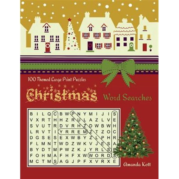 Pre-Owned Christmas Word Searches: 100 Large Print Puzzles (Paperback)(Large Print)