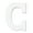 C, variant on 6 Pack: 9" White MDF Whimsy Letter by Make Market
