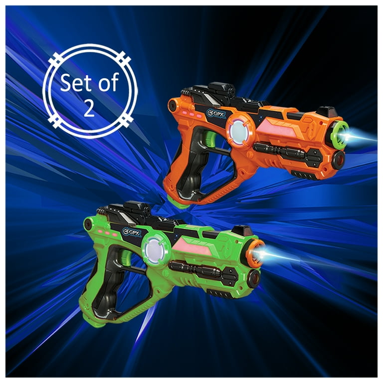 BATTLE SHOOTING LASER GUN 2 全4種セット Sharper Image Two Player Laser Tag Set with Light-Up Guns