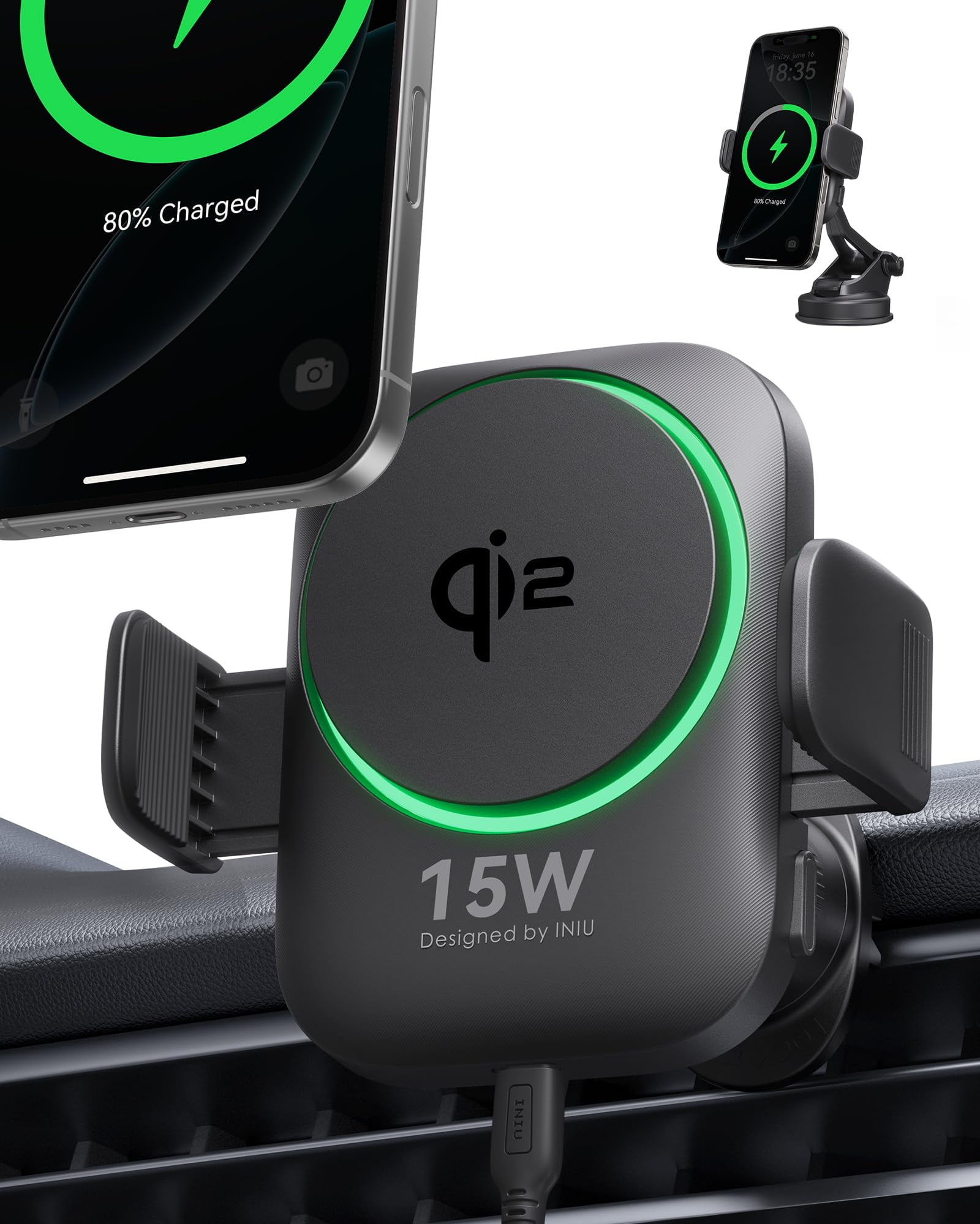 Cargador Inalámbrico Naztech Power Pad Duo Pad Qi Walmart en línea