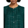 thumbnail image 4 of Time and Tru Women's Fashion Top with Long Sleeves, Sizes XS-3XL, 4 of 5