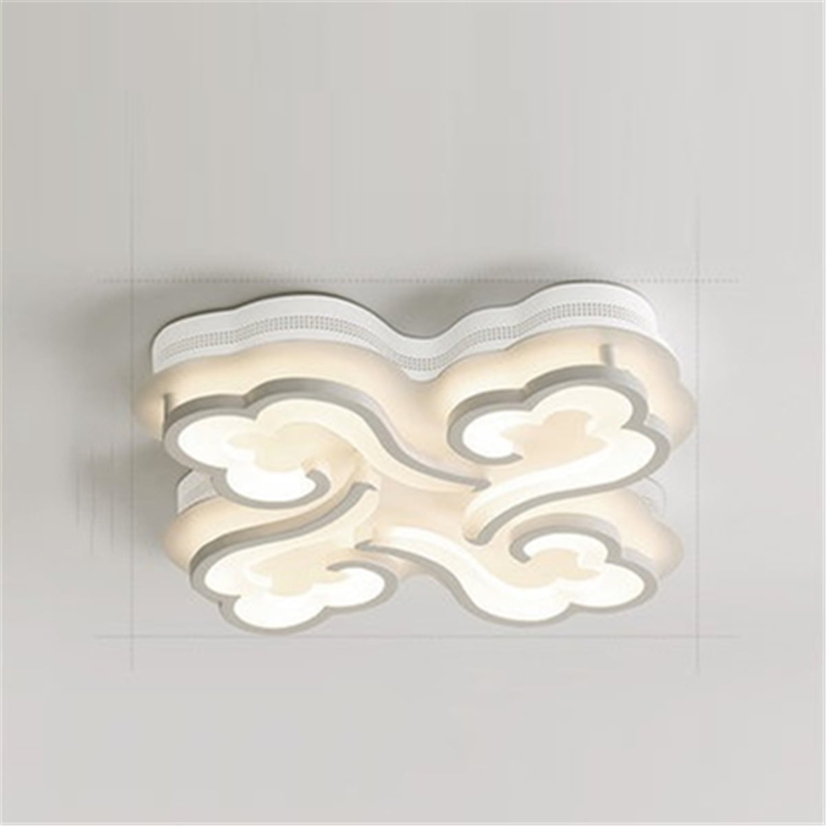 Dimmable LED Ceiling Light Modern Metal Acrylic Flush ...