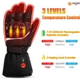 thumbnail image 4 of SAVIOR HEAT Heated Motorcycle Gloves for Men Women，7.4V Heating Gloves with 2200mAh Rechargeable Battery Electric Gloves for Cycling Riding Snowmobile Skiing, 4 of 10