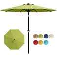 thumbnail image 2 of Parasol de Patio Extérieur de 10 Pi avec Inclinaison à Bouton-Poussoir et Manivelle, 8 Nervures Robustes Protection UV Parasol de Table Imperméable pour Terrasse, Marché, Jardin et Piscine, 2 of 6