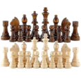 thumbnail image 1 of 32 Pcs Wooden International Chess Pieces With No Board, Board Game Set, 1 of 5