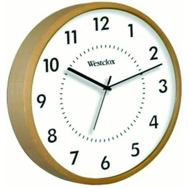 Westclox 10" Woodgrain Wall Clock