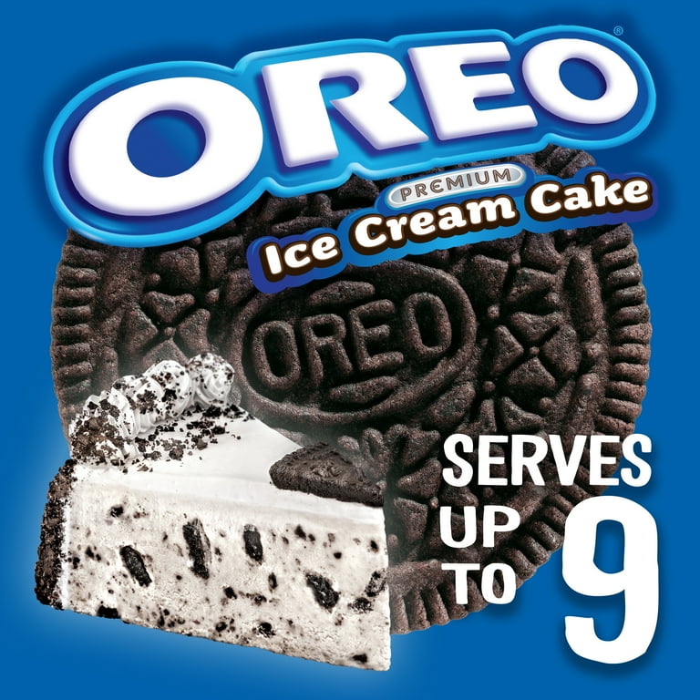 Oreo Premium Ice Cream Cake Made with Oreo Cookies, Vanilla Ice Cream, 46floz, Frozen