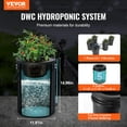 thumbnail image 2 of VEVOR RDWC Hydroponics Grow System, Hydroponic Growing Kit with Top Drip, Recirculating Deep Water Culture 4 Buckles and 1 Reservoir, with Air Pump and Water Level Device for Leafy Vegetables, 2 of 9
