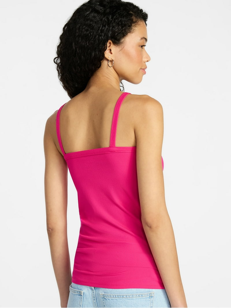No Boundaries Ribbed Cami Top, Women's XXS-XXL - Walmart.com