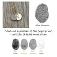 thumbnail image 2 of Personalized Loved One's Fingerprint Jewelry Stainless Steel Engravable Pendant Necklace Actual Thumb Print Keepsake with Gift Box [Rose Gold], 2 of 8