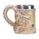 thumbnail image 1 of Taza para beber, taza de café en relieve con asa, taza de viaje, bar, restaurante, taza de cerveza para salir, acampar, viajar, regalo, oficina oro, 1 of 8