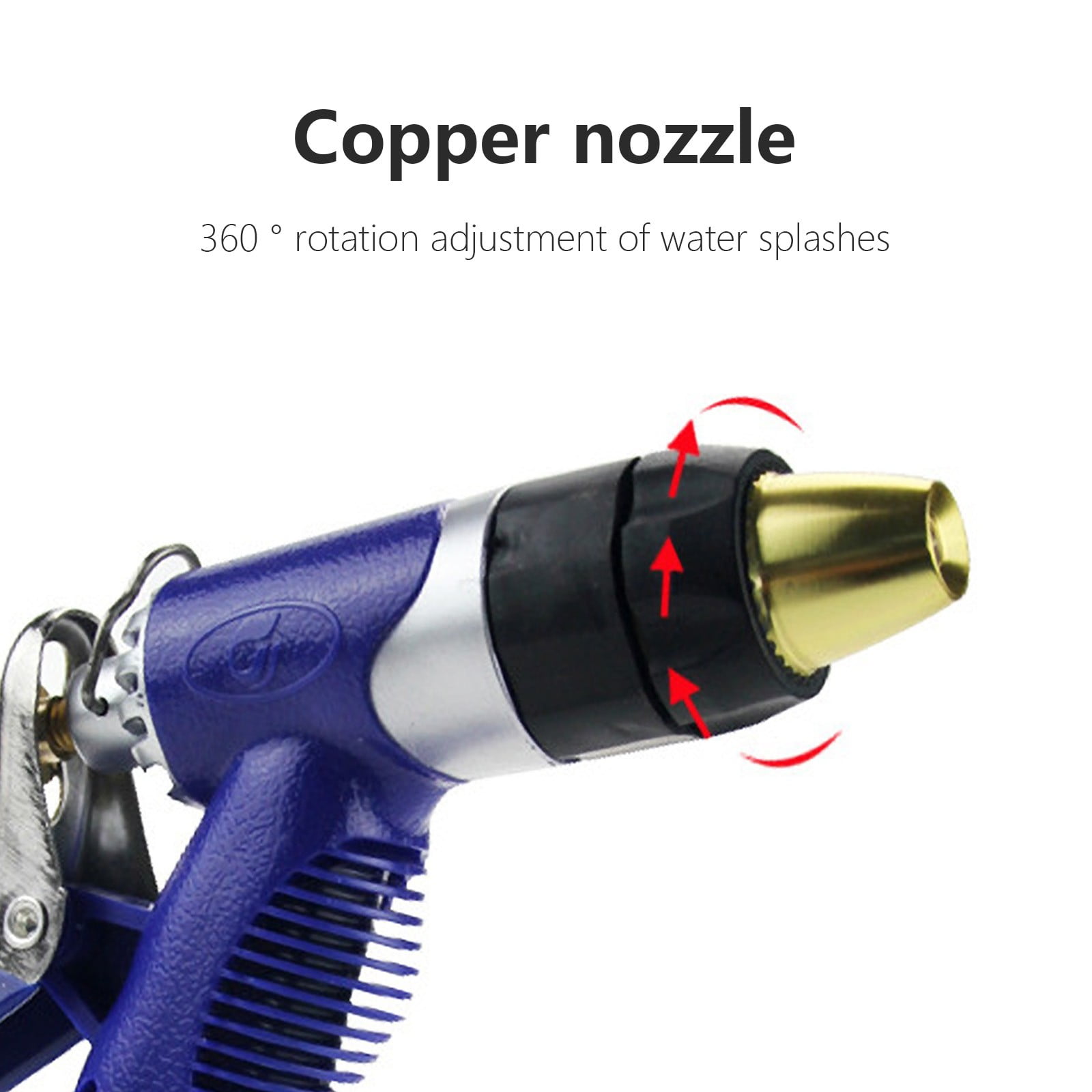 Pressure Washer, Spray Nozzle, High Pressure Water Nozzle, Brass Pressure Washer Gun, with 4 Patterns for Watering Garden Washing Cars and Showering Pet