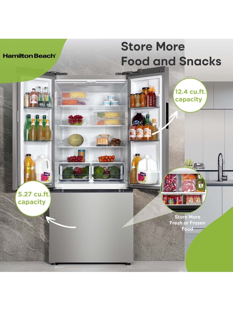 Hamilton Beach 17.7 Cu. Ft. French Door Fridge Freezer