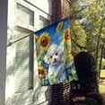 thumbnail image 2 of Yorkshire Terrier in Sunflowers House Flag, 2 of 7
