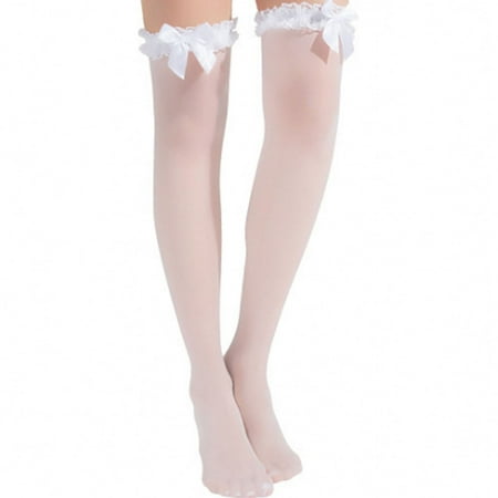 

Follure Underwear For Women Men s Lace Stockings Sexy Legs Long Tube Transparent High Thigh Stocking