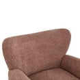 thumbnail image 4 of Christopher Knight Home Wingback Chair, Boucle Upholstered Accent Chair with Solid Wood Legs, Coral, 4 of 9