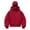 Red, variant on Boys Girls Balaclava Hooded Sweatshirt Full Zip Double Layer Hoodies Jacket Lightweight Warm Oversized Coat Trendy Outerwear