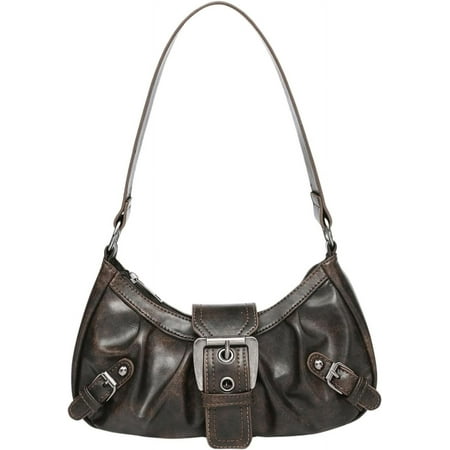 Women s Top Handle Shoulder Bag Buckle Punk Hobo Clutch Purses Bags