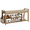 Walnut and Light Brown-39.4", variant on Smiry Shoe Rack Bench with Side Holder 39.4”, Bamboo Shoe Rack Organizer with Cushion for Entryway and Hallway, Walnut and Light Brown