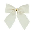 thumbnail image 4 of 10PCS Christmas Bows Various Styles Bows Fabric Christmas Tree Garland Accessories Decoration Party Party Decorations White, 4 of 9