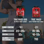 BSN TRUE-MASS Weight Gainer, Muscle Mass Gainer Protein Powder, Vanilla Ice Cream, 10.25 Pound