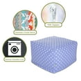 thumbnail image 2 of Majestic Home Goods Indoor Cotton Lavender Small Polka Dot Ottoman Pouf, 2 of 6