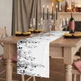 thumbnail image 2 of Grey Eucalyptus Leaves Table Runner 90 Inches Long,Weeping Spring Botanical Summer Cotton Linen Table Runners Dresser Scarves,Decorative Tabletop Scarf Furniture Cover for Home Dinner Party 13"x90", 2 of 8