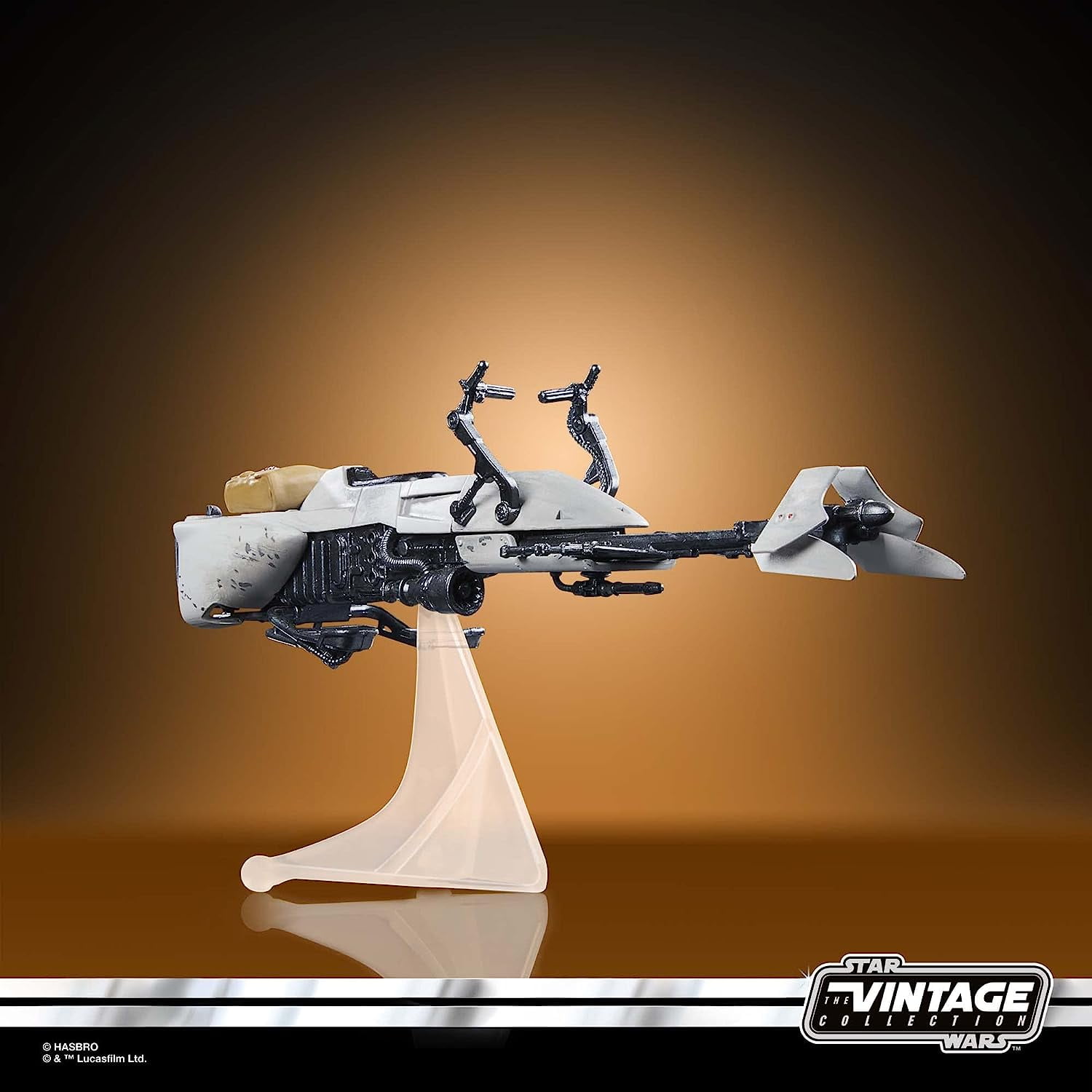 Star Wars: The Vintage Collection Speeder Bike Scout Trooper & Grogu Vehicle Kids Toy Action Figure for Boys and Girls Ages 4 5 6 7 8 and Up