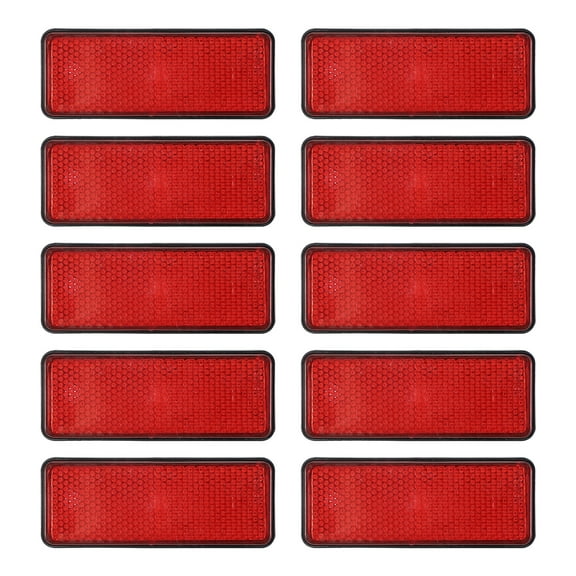 Rectangle Rear Reflectors, Safety Reflective Warning Reflector Red