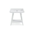 thumbnail image 2 of Benjara BM327779 Arid Accent Table - Gallery Rail Tray Top - White Wood - 22 in., 2 of 5