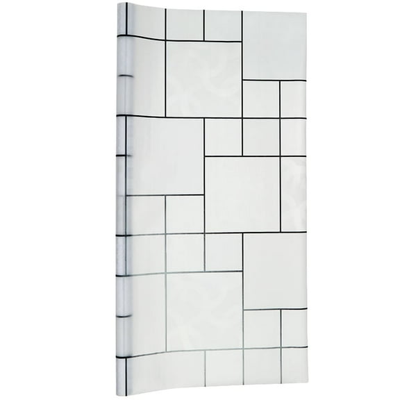 Window Film PVC Embossed In Geometric Ivy Or Square Design