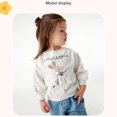 thumbnail image 4 of URMAGIC Toddler Girl Boy Long-sleeved Crew-neck Pullover Cute Printed Top Kids Hoodie Sweatshirt, 4 of 12