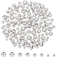 thumbnail image 2 of 1box 400pcs 4 Sizes 3mm/4mm/5mm/6mm Round Spacer Beads 304 Stainless Steel Loose Beads Small Hole Spacer Beads Smooth Surface Beads Finding for Jewelry Making Hole 1~2.5mm, 2 of 7