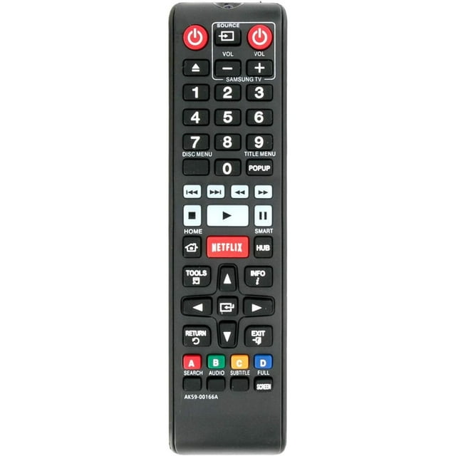 AK59-00166A Control Remoto Replace fit para Samsung Blu-ray Disc DVD Player BD-EM57 BD-EM57C BD-EM59 BD-EM59C BD-F5900