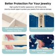 thumbnail image 3 of Starry Unicorn Travel Portable Square Jewelry Box Organizer for Girls and Women with Ring Earring Necklace Bracelet Storage Display Case Holder, 3 of 6